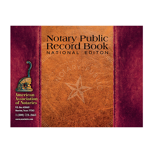 Mississippi Notary Public Journal (Record Book) - Leatherette Style Cover