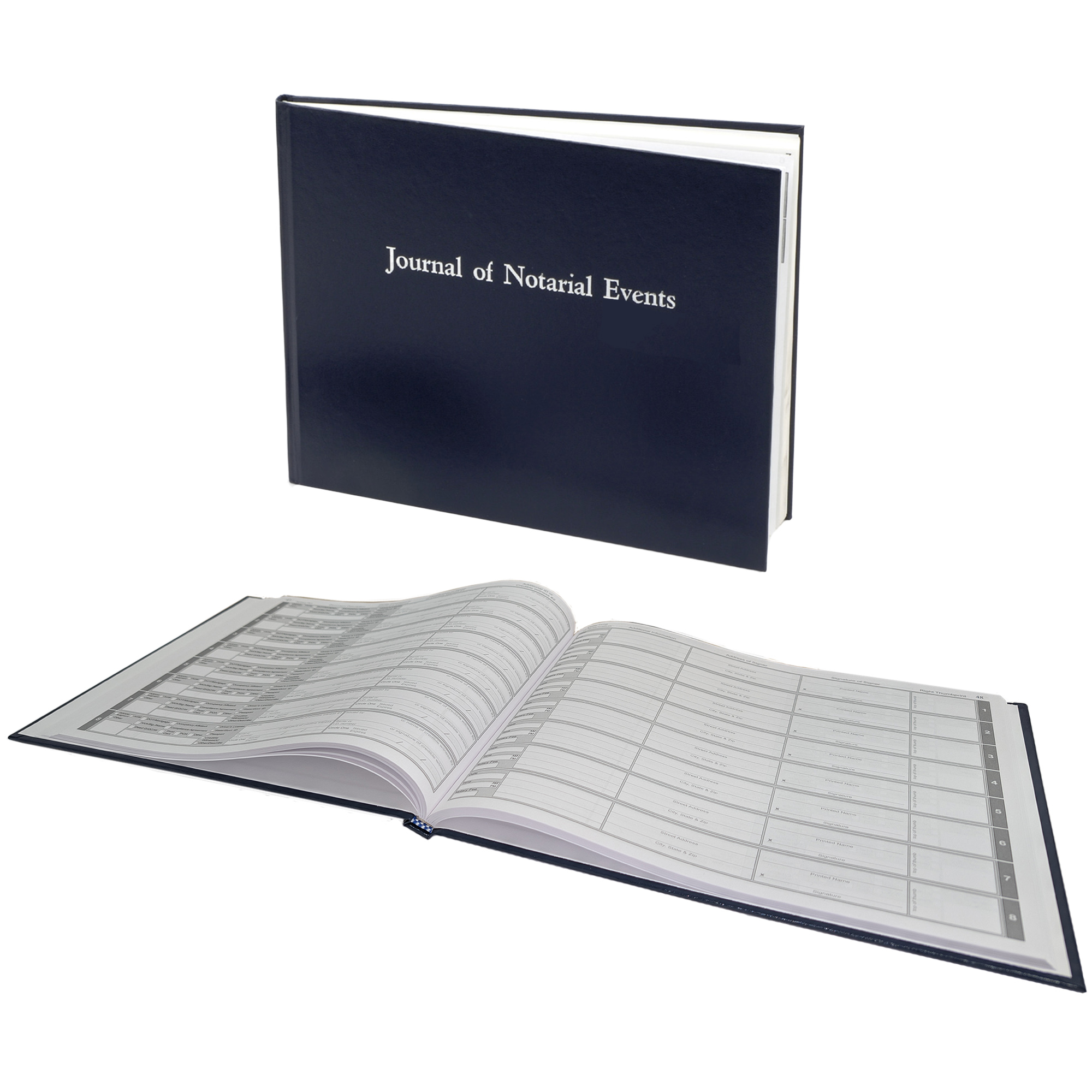 Mississippi Hard Cover Notary Public Journal - 488 Entries
