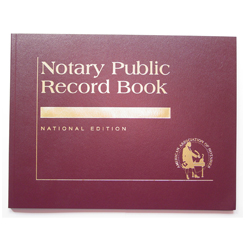 This is our top-of-the-line Mississippi notary record book (journal). This attractive book features a contemporary leatherette cover with gold-embossed text finish. Perfectly bound and chronologically numbered so that you can easily detect if the record is ever tampered with. Accommodates over 572 entries (104 pages). Includes complete step-by-step instructions for proper notarial record keeping.